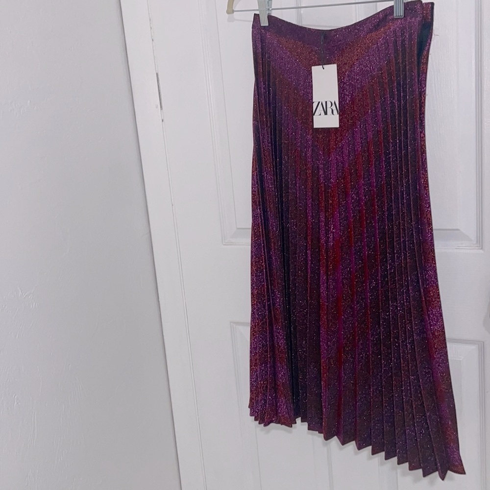 Zara pleated skirt